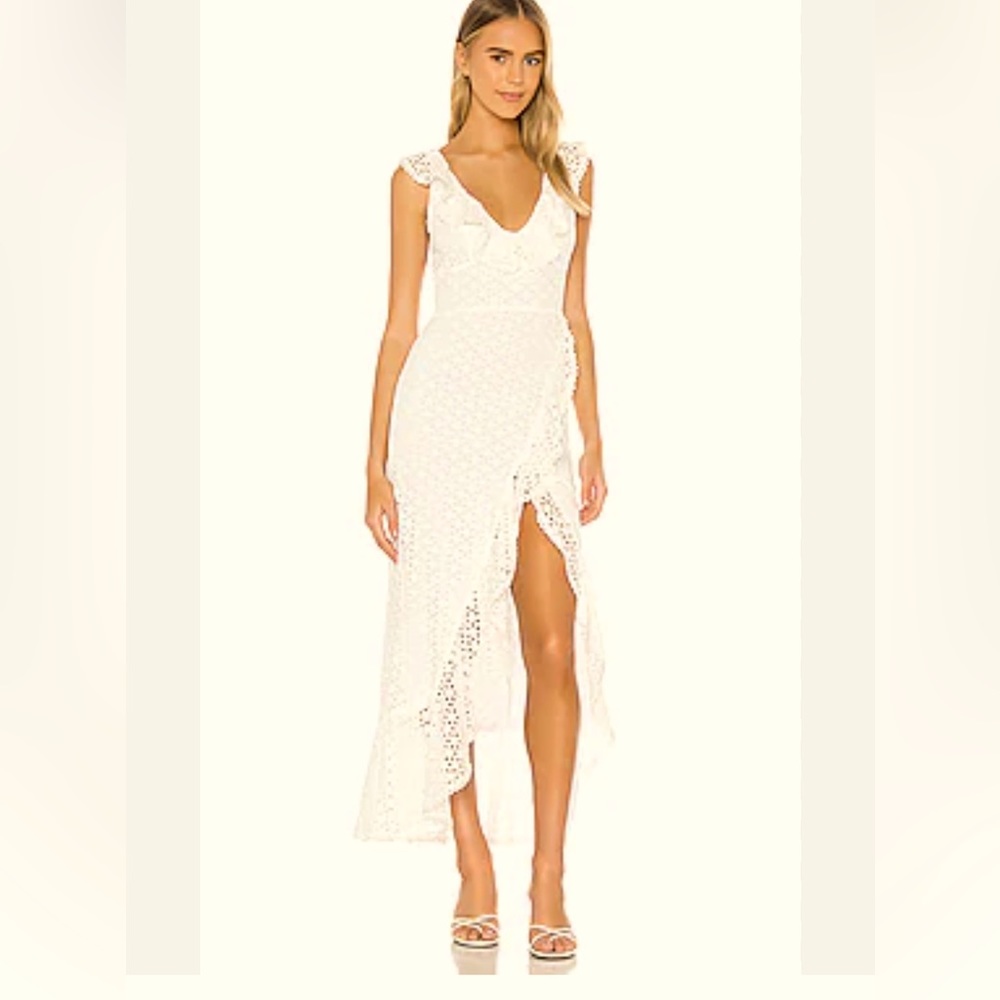 Revolve Majorelle white dress